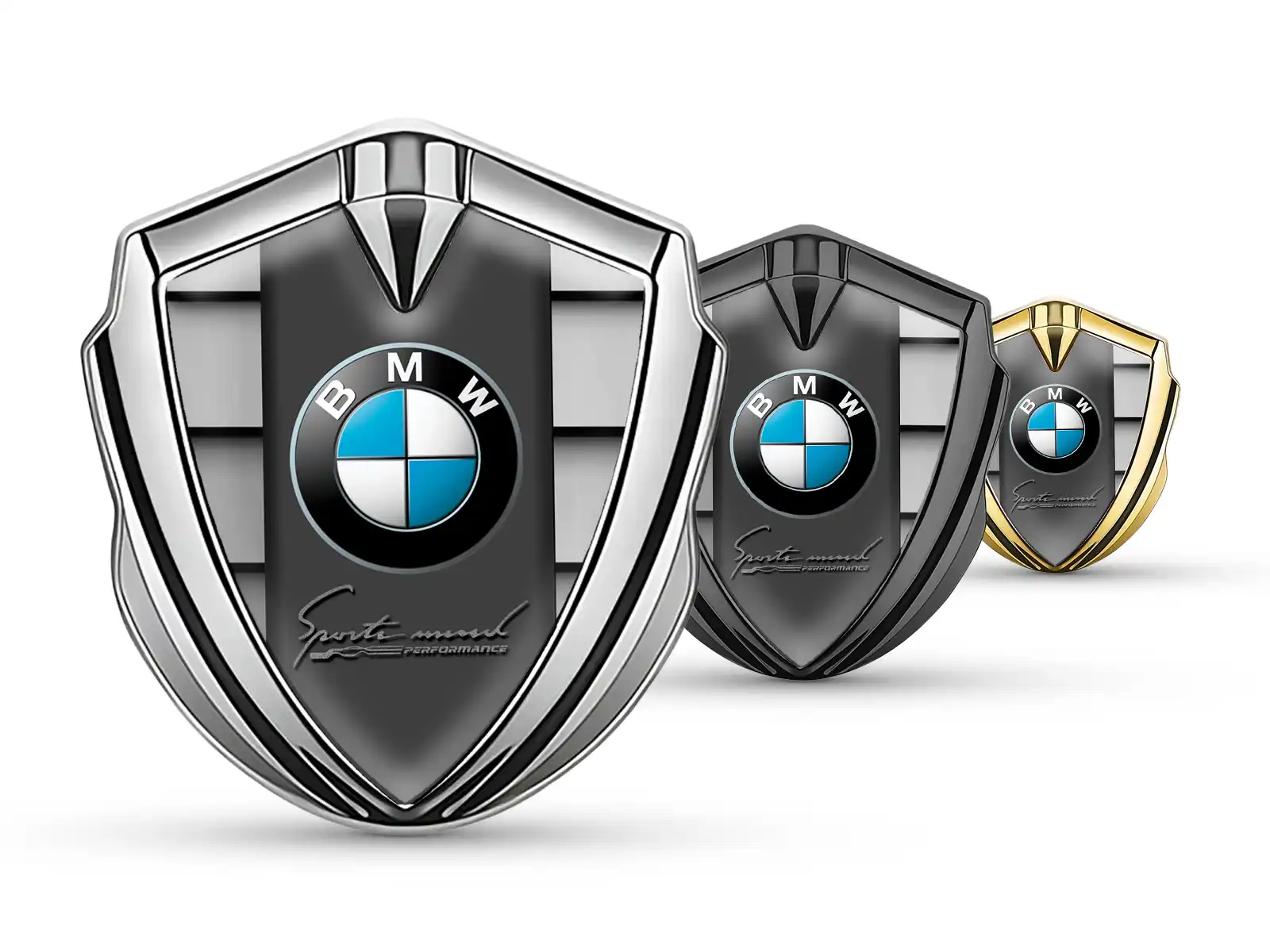 BMW Abzeichen Selbstklebend Luxus Design Glänzendes Metall